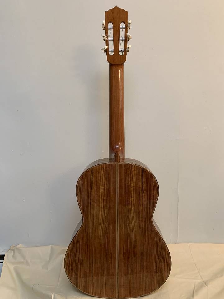 back view of a Rios Nebro 2018 classical guitar