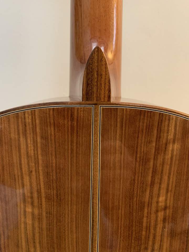 Back Detail of a 2018 Rios Nebro classical guitar
