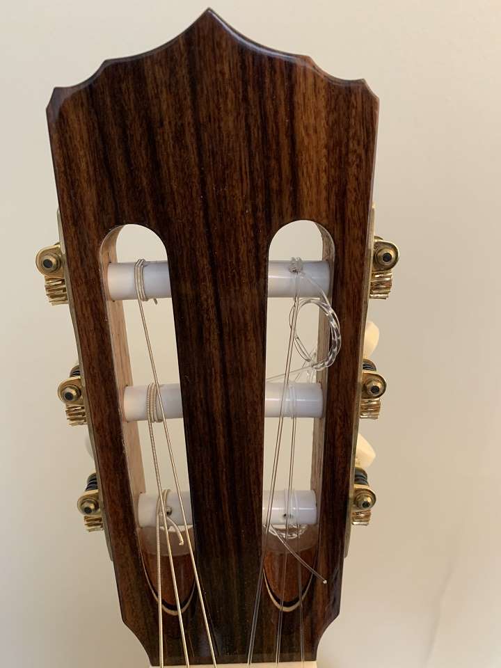 Front view of a 2018 Rios Nebro classical Guitar
