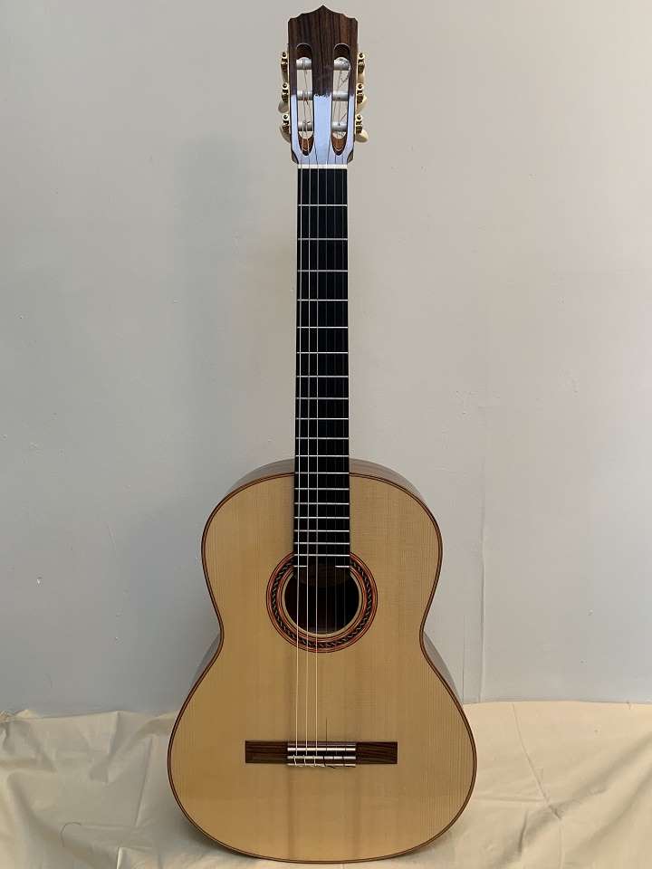 Front view of a Rios Nebro 2018 classical guitar